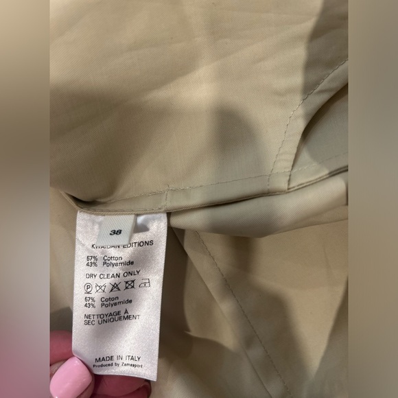 Kwaidan Editions Oversized Trench Overcoat Size Medium NWT Neutral Beige Sand - Picture 6 of 7